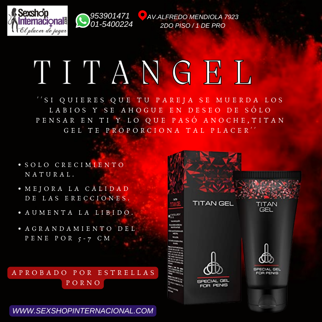 TITAN GEL FOR PENIS ALARGAMIENTO DE PENE